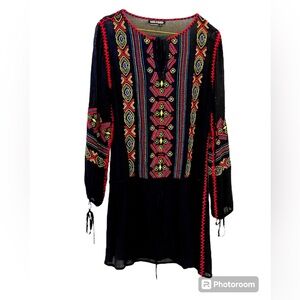 Basil & Maude embroidered tunic/dress folkloric